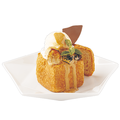 新・バスクチーズケーキプチハニトー　～いちごカスタードソース～
