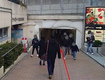 池袋　東口からのルート⑤