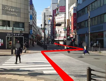池袋　東口からのルート⑪