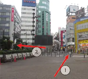 池袋　西口からのルート⑥