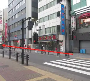 池袋　西口からのルート⑧