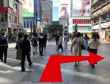 JR難波駅　北口からのルート画像4