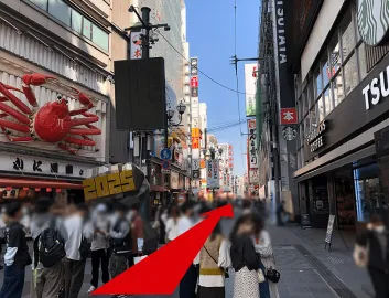 JR難波駅　北口からのルート画像5