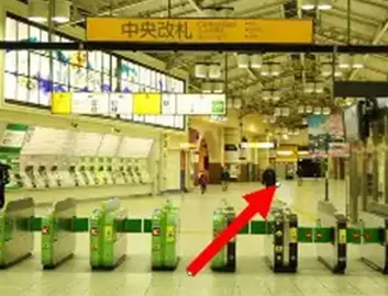 JR各線上野駅 中央改札からのルート①