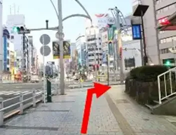 JR各線上野駅 中央改札からのルート⑥⑥